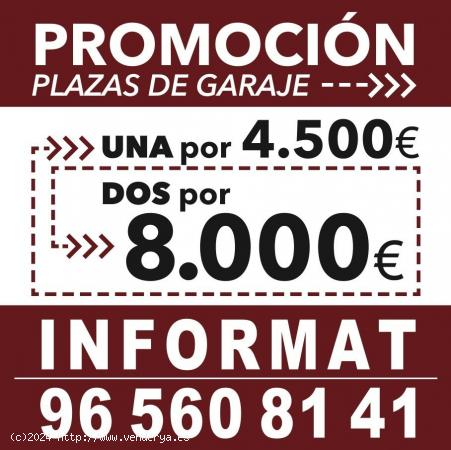  TU COCHE A BUEN RECAUDO. DOS PLAZAS POR EL PRECIO DE UNA - ALICANTE 