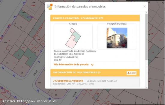  Inmobiliaria Tejares vende solar para construcción. FF001 - ALBACETE 