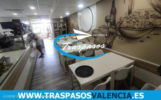 BAR RESTAURANTE CON GRAN TERRAZA EN TRASPASO EN ZONA ZAIDIA, VALENCIA. - VALENCIA