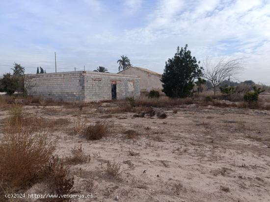 CASA CON TERRENO EN ELCHE AGUA DE RIEGO - ALICANTE