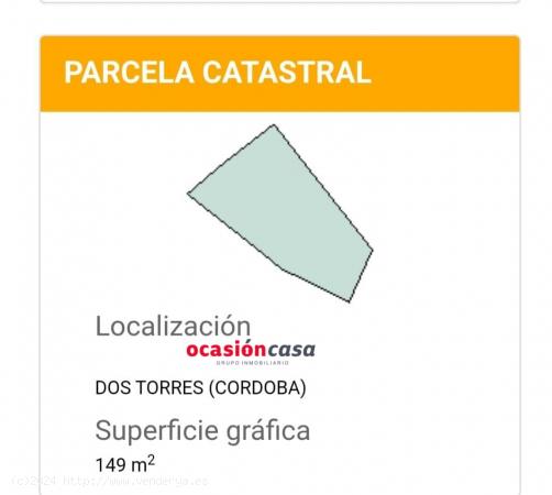  SE VENDE SOLAR URBANO EN DOSTORRES - CORDOBA 