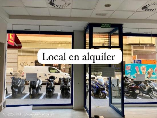 ALQUILER DE ESTUPENDO LOCAL COMERCIAL ZONA BENALUA - ALICANTE