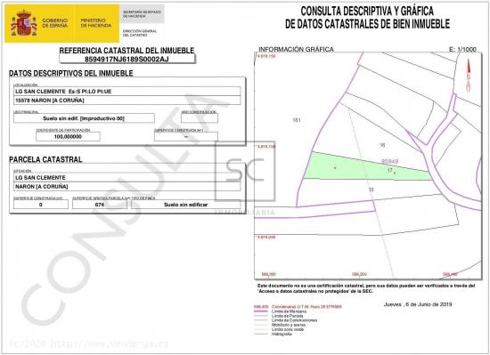 TERRENO URBANIZABLE EN SEDES, NARÓN - A CORUÑA