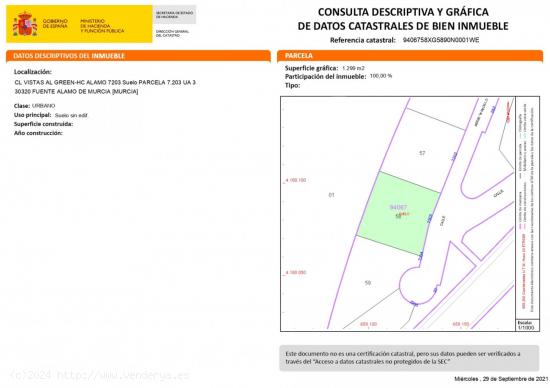  Parcela en venta en Los Almagros - MURCIA 