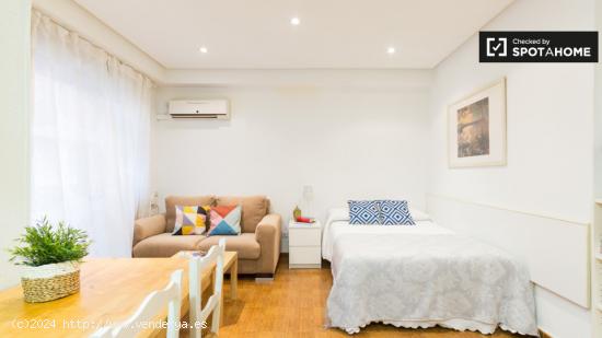 Muy bien decorado apartamento tipo estudio con aire acondicionado en alquiler en Salamanca - MADRID