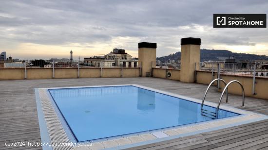 Elegante apartamento de 1 dormitorio con aire acondicionado, gimnasio y acceso a la piscina en la az