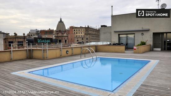 Elegante apartamento de 1 dormitorio con aire acondicionado, gimnasio y acceso a la piscina en la az