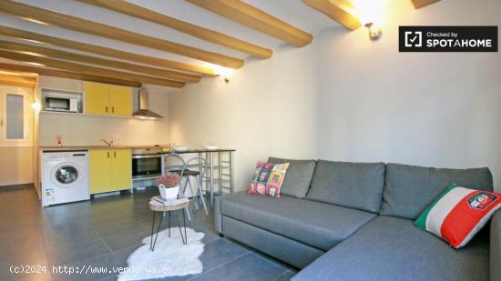 Apartamento de 2 dormitorios con aire acondicionado y balcón en alquiler en El Raval. - BARCELONA