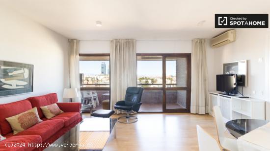 Piso de 1 habitación con aire acondicionado y vistas panorámicas en alquiler en Chamartín - MADRI