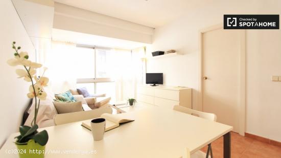 Cómodo apartamento de 1 dormitorio para alquilar con aire acondicionado en el exclusivo Salamanca -