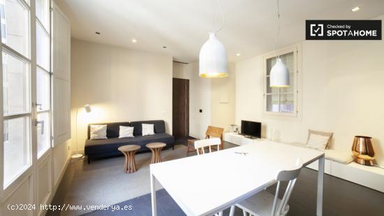 Precioso apartamento de 1 dormitorio con balcón en alquiler en el centro de El Born - BARCELONA