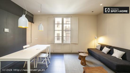 Precioso apartamento de 1 dormitorio con balcón en alquiler en el centro de El Born - BARCELONA