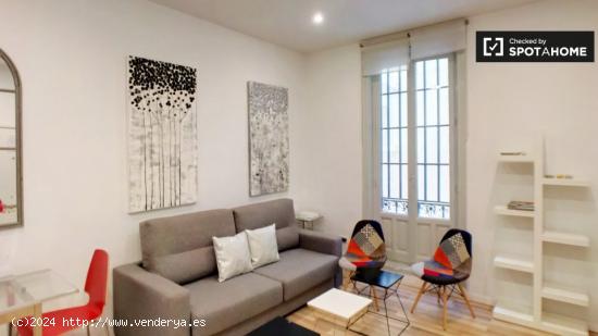 Gran apartamento de 1 dormitorio en alquiler en el centro de Madrid - MADRID