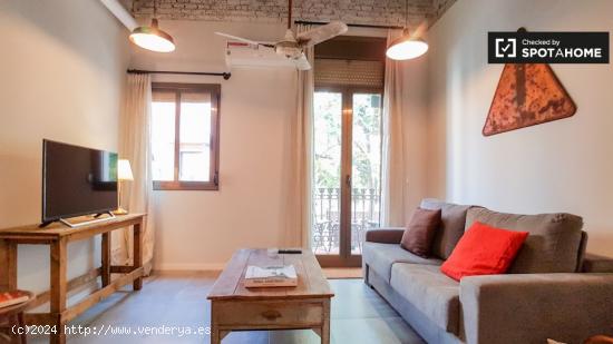 Precioso apartamento de 1 dormitorio con balcón y aire acondicionado en alquiler en Sant Andreu - B