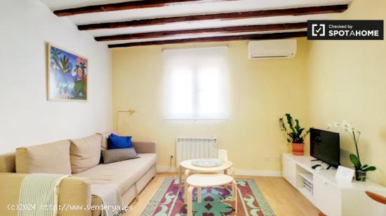 Precioso apartamento de 1 dormitorio con aire acondicionado en alquiler en la moderna Malasaña - MA