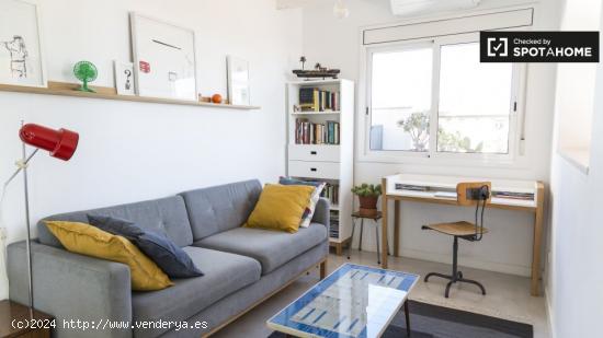 Elegante apartamento de 1 dormitorio con terraza en alquiler en Gràcia - BARCELONA