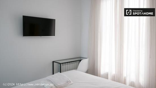 Tranquila habitación con cama matrimonial en alquiler en Madrid Centro. - MADRID