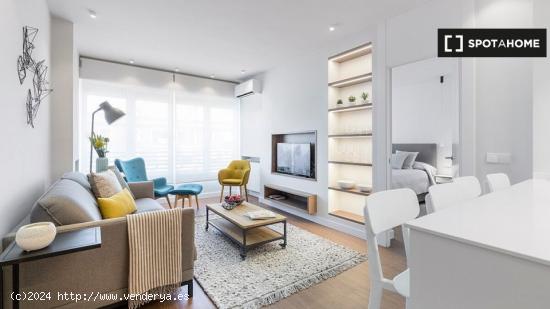 Exclusivo piso de 1 dormitorio con diseño moderno, en alquiler en Barrio de Salamanca, Madrid - MAD