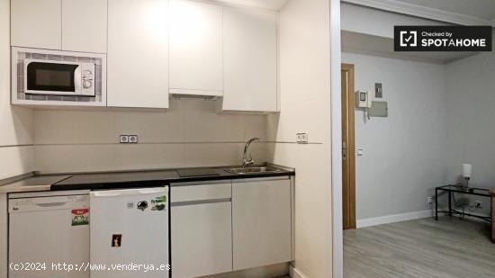 Encantador apartamento de 1 dormitorio con aire acondicionado en Atocha, cerca del centro de la ciud