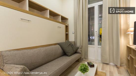 Estudio con estilo, con aire acondicionado y balcón, en el centro de Madrid, calle Preciados - MADR