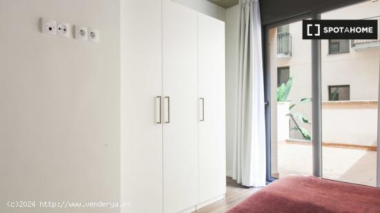 Soleado apartamento de 1 dormitorio en alquiler cerca del metro en el Eixample central - BARCELONA