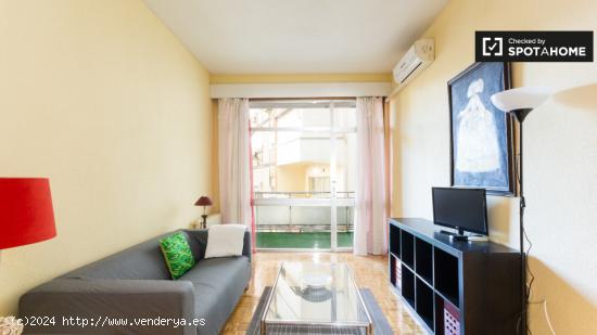 apartamento de 1 dormitorio con balcón y aire acondicionado en alquiler en la zona de Salamanca - M