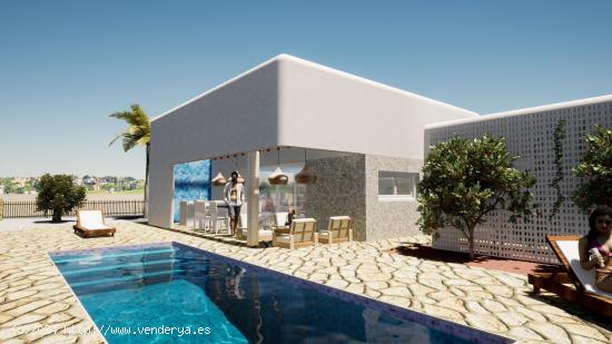 VILLAS DE OBRA NUEVA ESTILO IBIZA EN ALFAZ DEL PI - ALICANTE