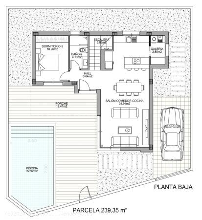 VILLA INDEPENDIENTE MODERNA DE 3 DORM. DE NUEVA CONSTRUCCIÓN EN BENIJOFAR(ALICANTE) - ALICANTE