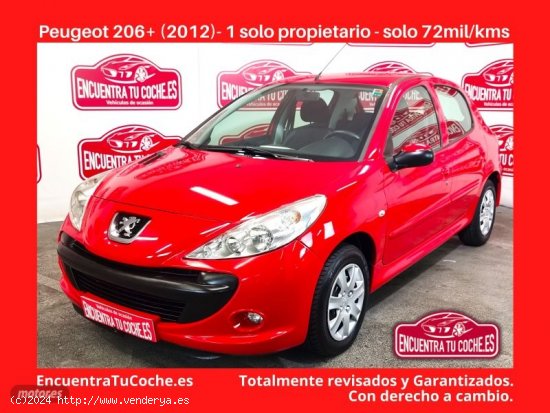  Peugeot 206 + de 2012 con 72.294 Km por 5.990 EUR. en Tarragona 