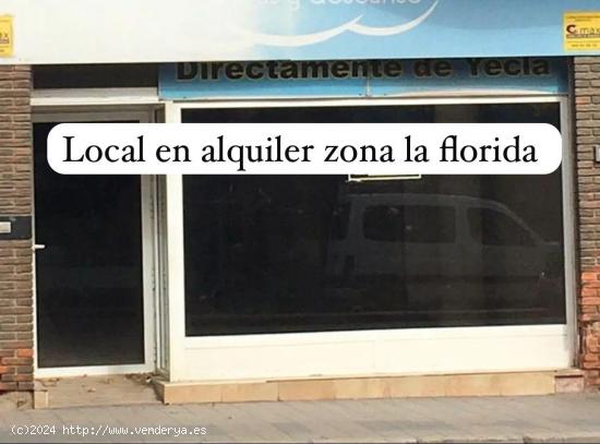  ALQUILER DE GRANDE LOCAL COMERCIAL ZONA LA FLORIDA - ALICANTE 