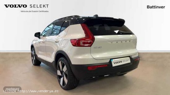 Volvo XC40 BEV 78KWH RECHARGE TWIN ULTIMATE AWD 408 5P de 2023 con 19.587 Km por 46.900 EUR. en Madr