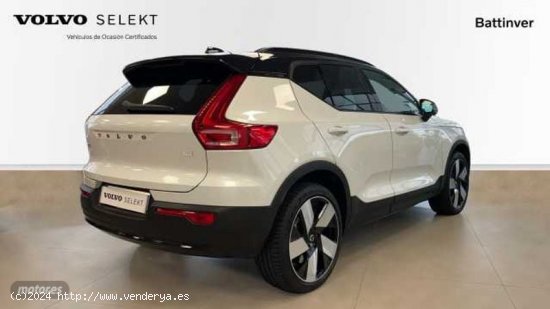 Volvo XC40 BEV 78KWH RECHARGE TWIN ULTIMATE AWD 408 5P de 2023 con 19.587 Km por 46.900 EUR. en Madr