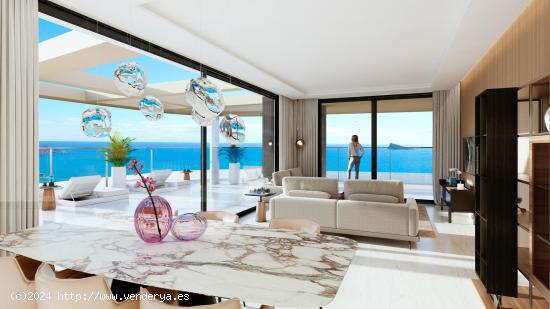 APARTAMENTO DE NUEVA CONSTRUCCIÓN EN LUJOSO RESIDENCIAL CON VISTAS AL MAR EN BENIDORM. - ALICANTE