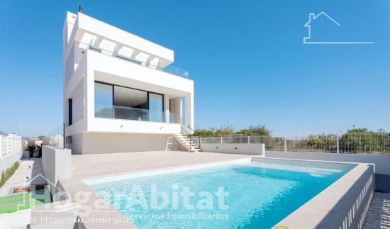 CHALET DE LUJO A ESTRENAR CON PISCINA E IMPRESIONASTES VISTAS AL MAR - VALENCIA