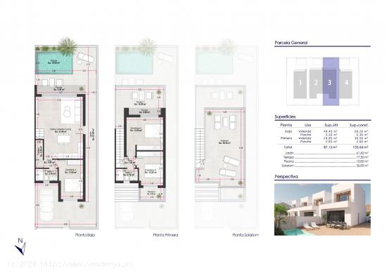 VILLA PAREADA DE NUEVA CONSTRUCCIÓN EN PILAR DE LA HORADADA. - ALICANTE