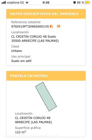 SE VENDE PARCELA URBANA EN ARRECIFE - Arrecife