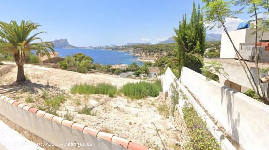 ▷Parcela Libre de Construcción en Primer Línea del Mar en Benissa, Costa Blanca - ALICANTE