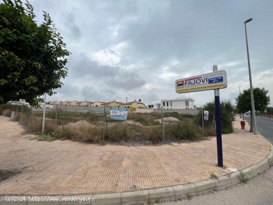 Parcela en venta en San Fulgencio (Alicante)