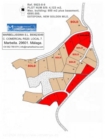 Parcela en venta en Estepona (Málaga)