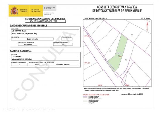 Solar en venta en Vilasantar (La Coruña)