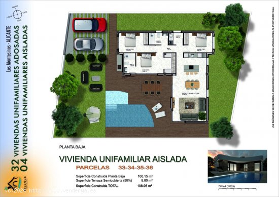 Villa en venta a estrenar en Los Montesinos (Alicante)