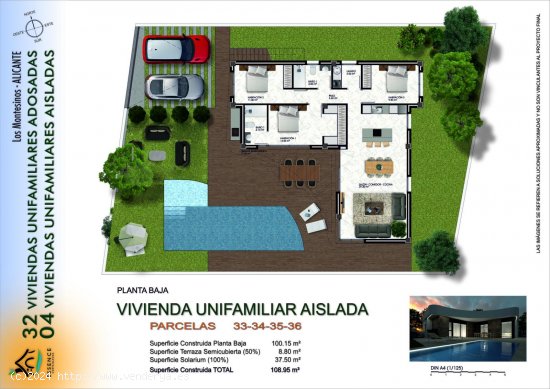 Villa en venta a estrenar en Los Montesinos (Alicante)