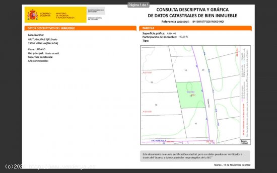 Solar en venta en Manilva (Málaga)