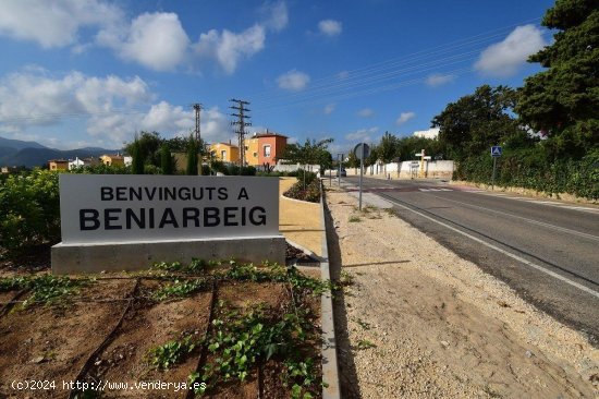 Parcela en venta en Beniarbeig (Alicante)