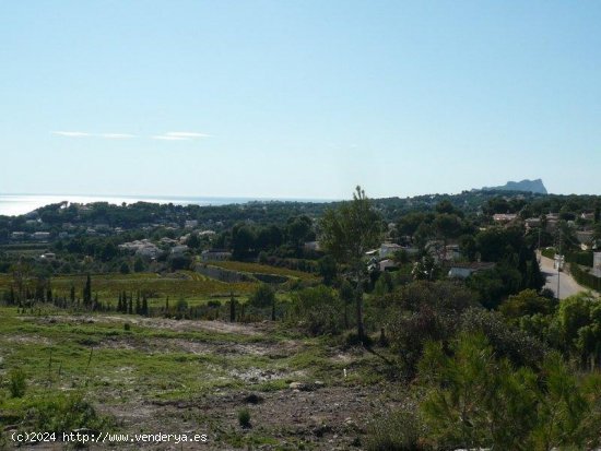 Parcela en venta en Moraira (Alicante)