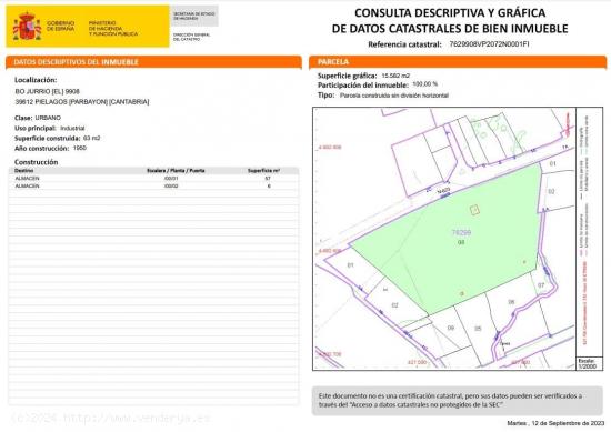 PARCELA URBANIZABLE DE 16.000M2 EN PARBAYON - CANTABRIA