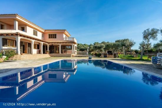  Se venda villa independiente con piscina.Parcela de 7.500m² con vivienda de 350m2. - BALEARES 