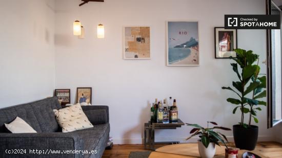 Fabuloso apartamento de 1 dormitorio en alquiler cerca de Montjuïc en Poble-sec - BARCELONA