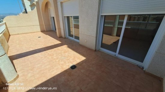 Amplio piso de 110 m2, con vista al mar, a estrenar, con terraza de 30 m2, en el Hornillo, Águilas