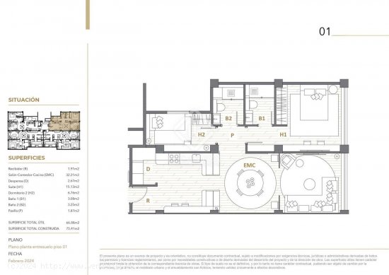 Apartamento en venta a estrenar en Barcelona (Barcelona)